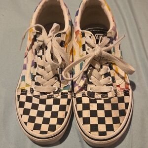 Vans Kids Colorful Checkered Sneakers
